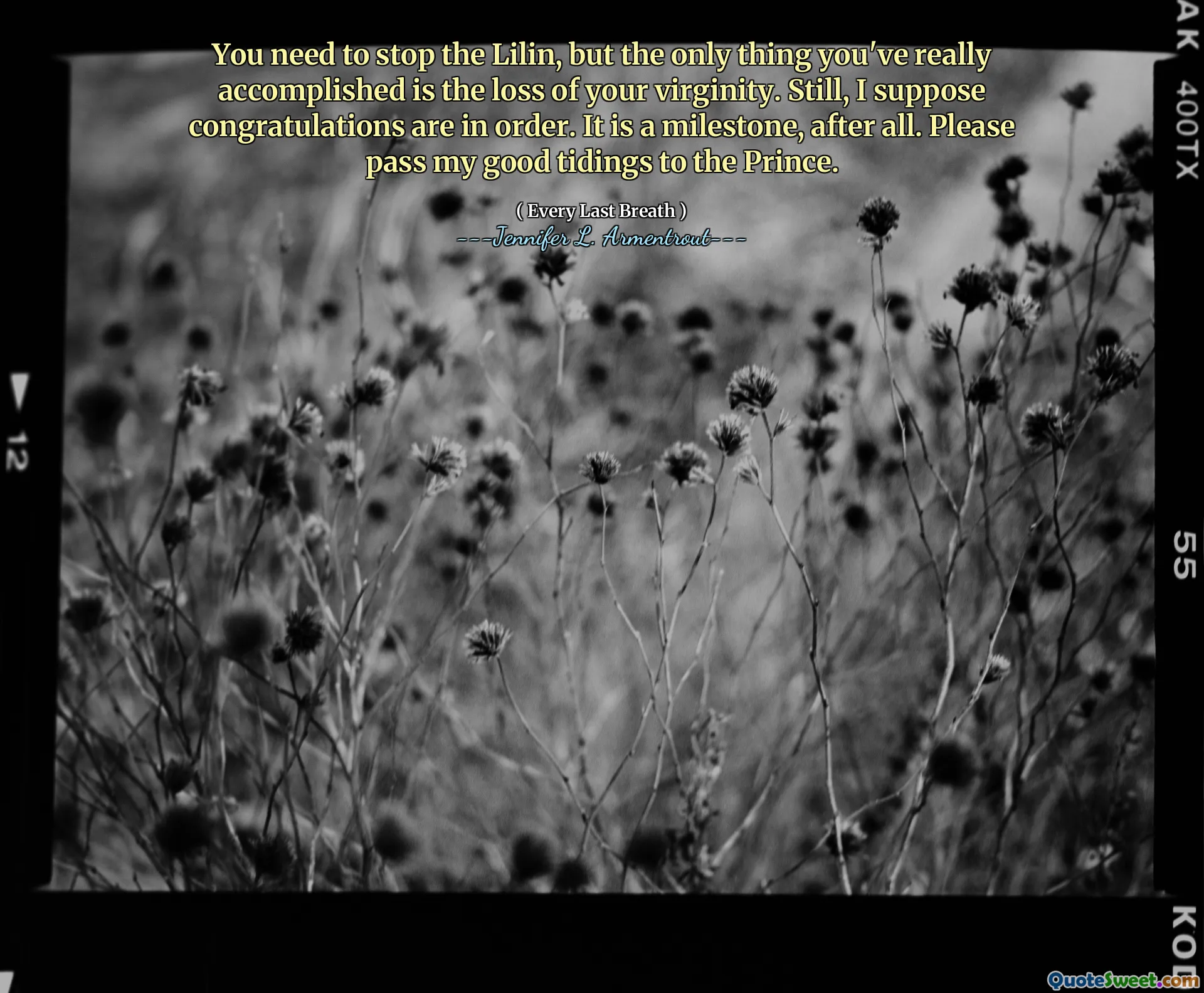 You need to stop the Lilin, but the only thing you've really accomplished is the loss of your virginity. Still, I suppose congratulations are in order. It is a milestone, after all. Please pass my good tidings to the Prince.