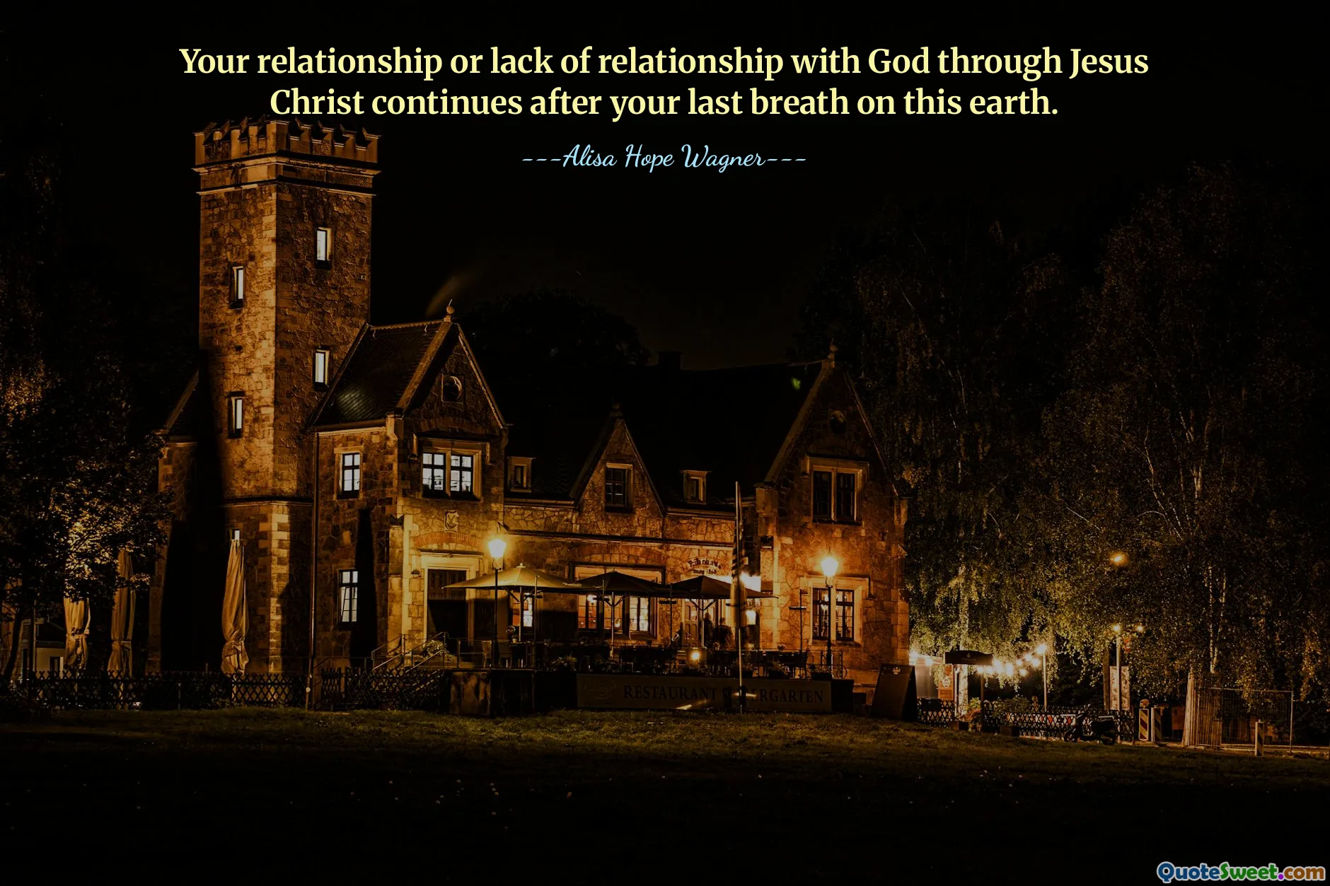 Your relationship or lack of relationship with God through Jesus Christ continues after your last breath on this earth.