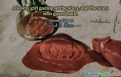 A lovely girl gazing at the stars, and the stars who gazed back.