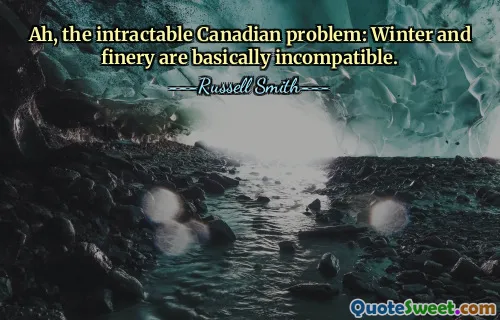 Ach, nierozwiązywalny problem Kanady: zima i ozdoby są w zasadzie nie do pogodzenia.