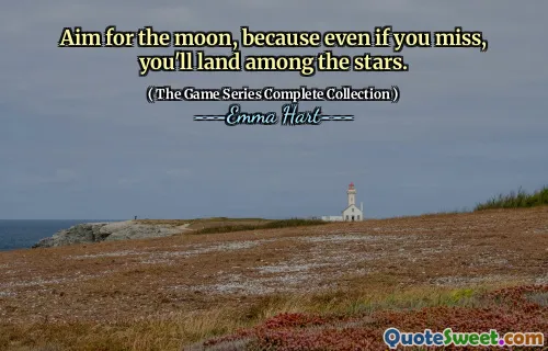 Sikt på månen, for selv om du savner, vil du lande blant stjernene.