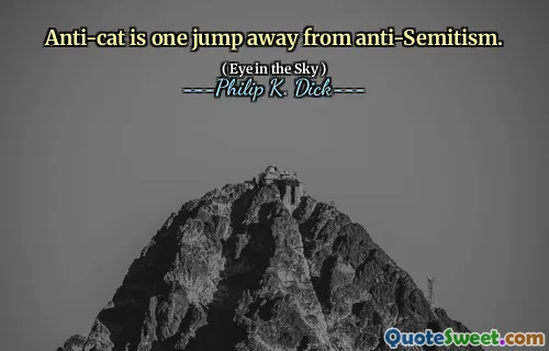 Anti-katt er ett hopp unna antisemittisme.