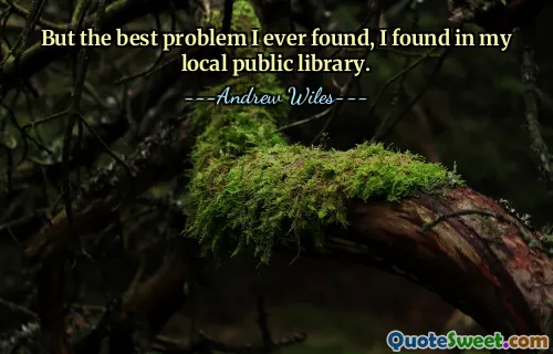 Men det bästa problemet jag någonsin hittat hittade jag i mitt lokala offentliga bibliotek.