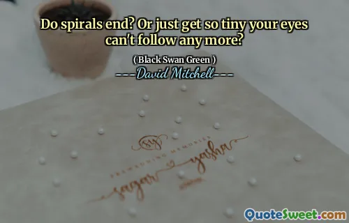 Do spirals end? Or just get so tiny your eyes can't follow any more?