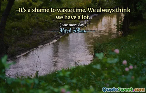- Szkoda marnować czas. Zawsze uważamy, że mamy dużo.