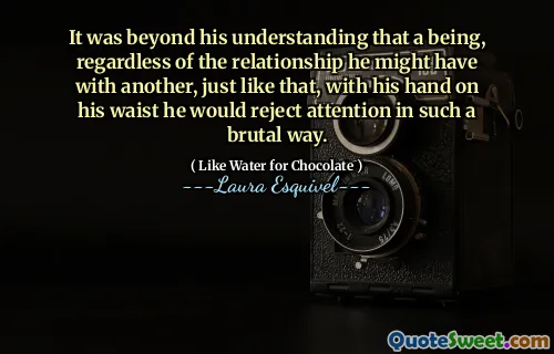 لقد كان الأمر أبعد من فهمه لتكوينه ،
بغض النظر عن العلاقة التي قد يتمتع بها مع آخر ، تمامًا مثل ذلك ، بيده على خصره ، فإنه يرفض الانتباه بهذه الطريقة الوحشية.