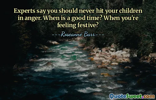 Experts say you should never hit your children in anger. When is a good time? When you're feeling festive?