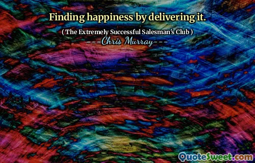 Finding happiness by delivering it.