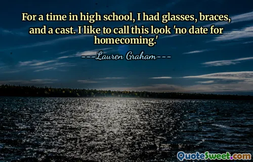 For a time in high school, I had glasses, braces, and a cast. I like to call this look 'no date for homecoming.'