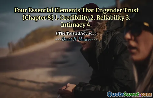 Vier essentiële elementen die vertrouwen veroorzaken {Hoofdstuk 8} 1. Geloofwaardigheid 2. Betrouwbaarheid 3. Intimiteit 4.