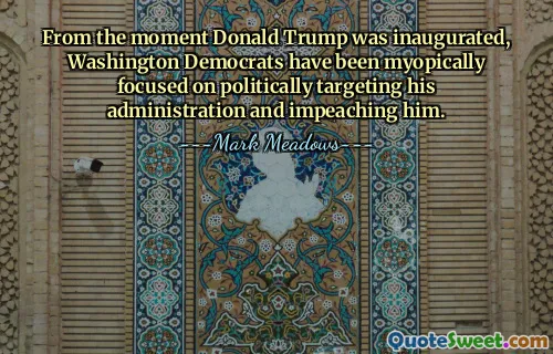 Dal momento in cui Donald Trump è stato insediato, i democratici di Washington si sono concentrati miopemente nel prendere di mira politicamente la sua amministrazione e nell’impeachmentarlo.