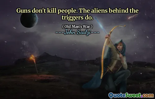Le pistole non uccidono le persone. Gli alieni dietro i trigger lo fanno.