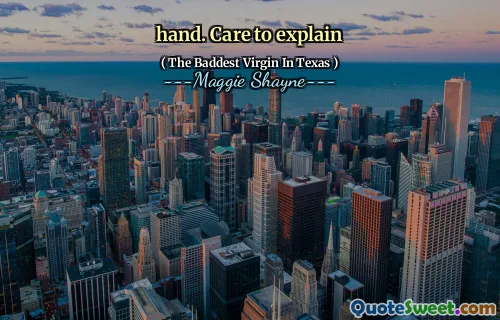 hand. Care to explain