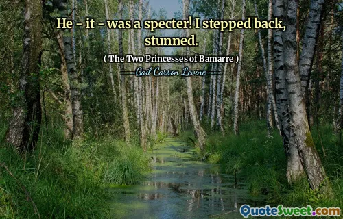 He - it - was a specter! I stepped back, stunned.