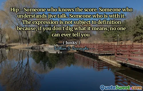 臀部 - 知道得分的人。一个了解Jive谈话的人。与之在一起的人。该表达不受定义的约束，因为，如果您不挖掘它的含义，没有人能告诉您。