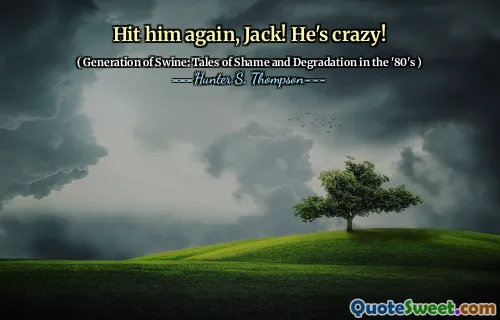 再次打他，杰克！他疯了！