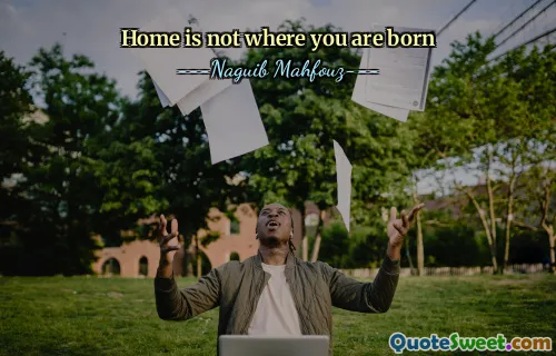 Дом не там, где ты родился