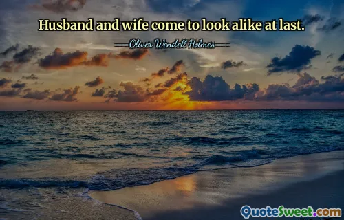 Husband and wife come to look alike at last.