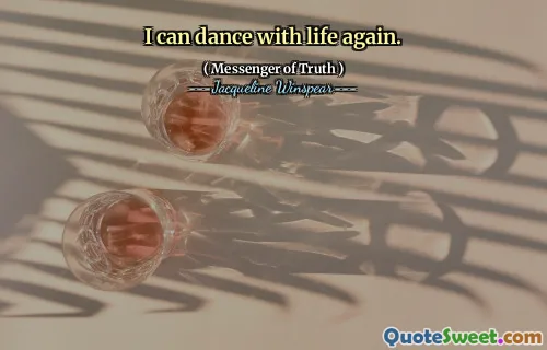 يمكنني الرقص مع الحياة مرة أخرى.