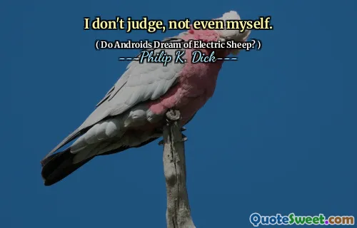 मैं न्याय नहीं करता, खुद भी नहीं।