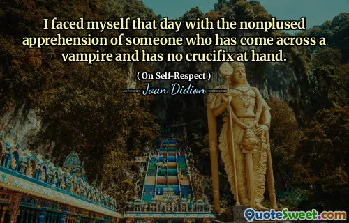 M -am confruntat cu mine în acea zi cu înțelegerea neplăcută a cuiva care a întâlnit un vampir și nu are crucifix la îndemână.