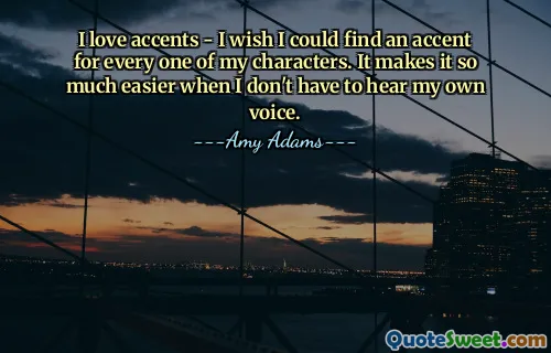 I love accents - I wish I could find an accent for every one of my characters. It makes it so much easier when I don't have to hear my own voice.