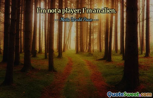 Nie jestem graczem; Jestem kosmitą.