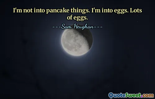 I'm not into pancake things. I'm into eggs. Lots of eggs.