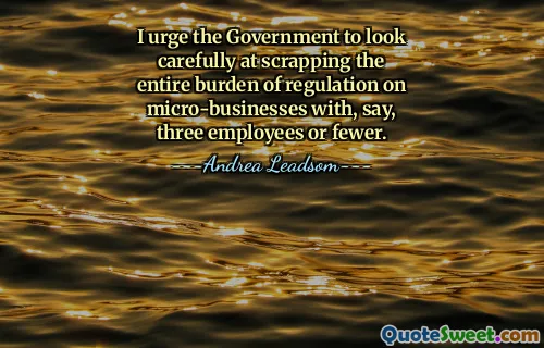I urge the Government to look carefully at scrapping the entire burden of regulation on micro-businesses with, say, three employees or fewer.