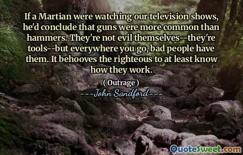 If a Martian were watching our television shows, he'd conclude that guns were more common than hammers. They're not evil themselves--they're tools--but everywhere you go, bad people have them. It behooves the righteous to at least know how they work.