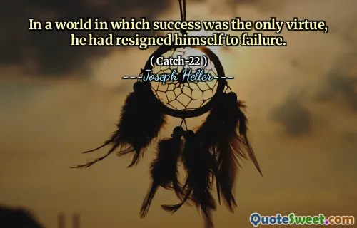 В мире, в котором успех был единственной добродетелью, он смирился с провалом.