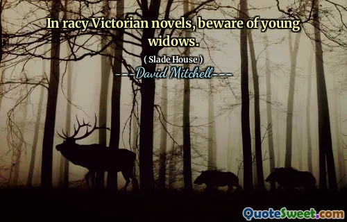 在活泼的维多利亚时代小说中，要小心年轻的寡妇。