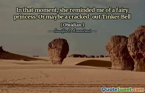 In that moment, she reminded me of a fairy princess. Or maybe a cracked-out Tinker Bell