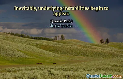 不可避免地，潜在的不稳定性开始出现。