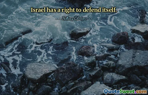 Izrael ma prawo się bronić.