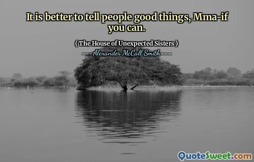 Este mai bine să le spui oamenilor lucruri bune, MMA-dacă poți.