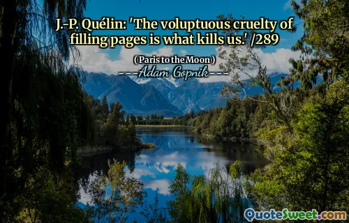 J.-P。奎林（Quélin）：“填补页面的挥霍残酷是杀死我们的原因。” /289