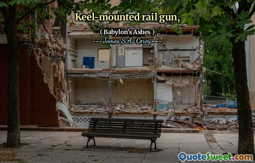 Keel-mounted rail gun,