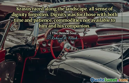 Krasus raced along the landscape. all sense of dignity forgotten. Dignity was for those with both time and patience, commodities not available to him and his companion.