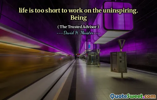 Cuộc sống quá ngắn để làm việc trên sự vô cảm. Hiện tại