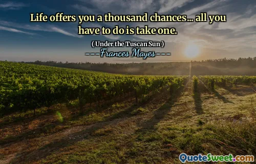 Life offers you a thousand chances... all you have to do is take one.