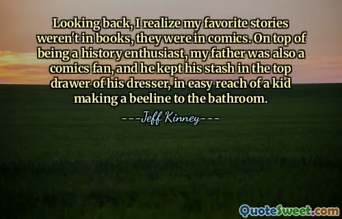 Looking back, I realize my favorite stories weren't in books, they were in comics. On top of being a history enthusiast, my father was also a comics fan, and he kept his stash in the top drawer of his dresser, in easy reach of a kid making a beeline to the bathroom.
