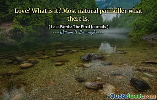 爱？这是什么？最自然的止痛药。