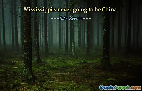Mississippi's never going to be China.