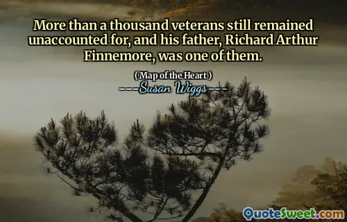 More than a thousand veterans still remained unaccounted for, and his father, Richard Arthur Finnemore, was one of them.