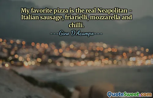 Moją ulubioną pizzą jest prawdziwa neapolitańska - włoska kiełbasa, friarielli, mozzarella i chilli.