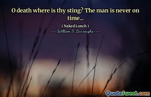 o死亡在哪里？这个男人永远不会按时...