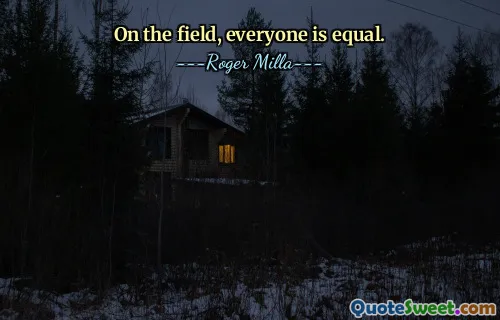 In campo tutti sono uguali.