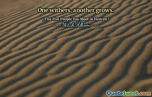 De een verwelkt, de ander groeit.