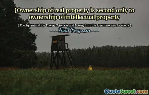 {Ownership of real property is second only to ownership of intellectual property